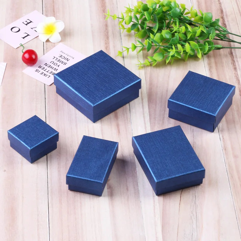 12pack White Simple Luxury Box Dark Green Paper Jewellry Rings Earrings Bracelet Necklace Display Case Jewelry Organizer Boxes Purest Peak